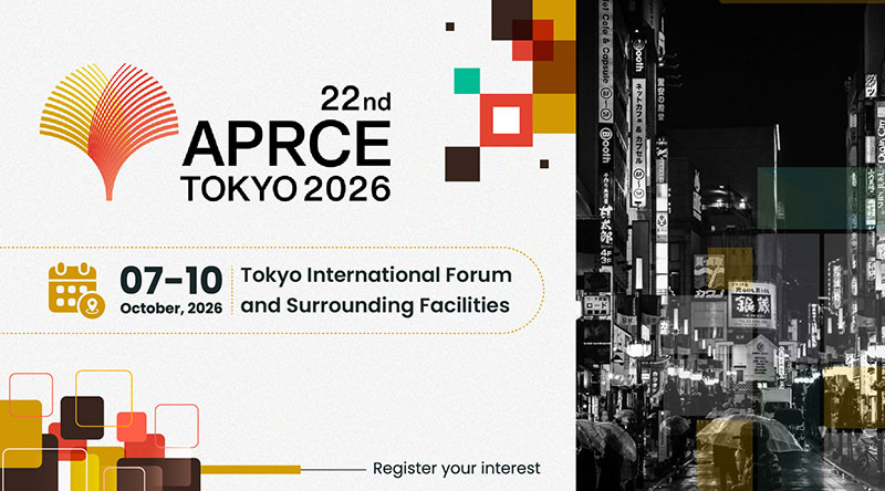 22nd APRCE Tokyo 2026 banner